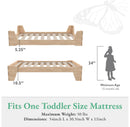 Little Seeds Maverick Montessori Toddler Floor Bed