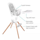 360 Cloud High Chair - White