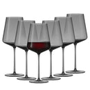 Sidney 562 mL (19 oz.) Red Wine Glass Set, 6-pack - Black