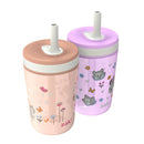 15oz Minnie Mouse Tumbler Set - Pink/Orange