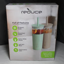 Reduce Aspen 20oz Insulated Glass Tumblers, 2-Pack - Green and Beige