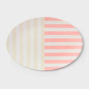 18-Inch Figural Oval Striped Serving Platter