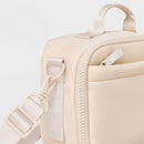 Faux Neoprene Lunch Tote - Cream