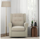 Eden Nursery Tufted Wingback Gliding Chair - Cream