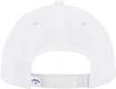 Woven Adjustable Baseball Hat - White