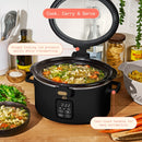 4 Qt Digital Slow Cooker - Black Sesame