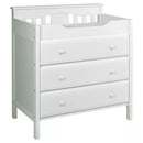 Jayden 3-Drawer Changer Dresser - White