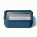 Medium Ceramic Coated Glass Food Storage Container - Navy