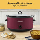 Manual 8-Quart Slow Cooker - Rhubarb