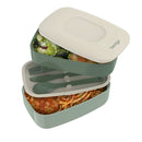 All-in-One Stackable Lunch Box Container - Green
