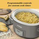 Programmable 7-Quart Cook & Carry Slow Cooker - Grey