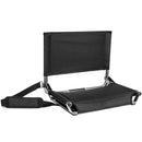 Portable Folding Stadium Seat for Bleachers - Black