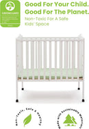 Folding Portable Mini Baby Crib - White