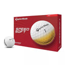 Speed Soft Golf Balls 12bp - White: Rubber Core, Ionomer Shell