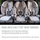 One4Life Slim All-in-One Convertible Car Seat with ClickTight - Mineral Gray