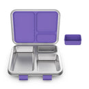 Leakproof 3-Compartment Bento-Style Lunch Box - Purple