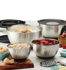 8 Piece Stainless Steel Mixing Bowls Set with Graters & Lids