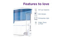30-Cup Water Filtration Dispenser - Blue