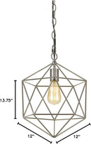 Bellini One-Light Chandelier in Brushed Nickel