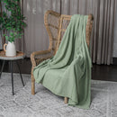 Extra Large Waffle Blanket - Twin 90” x 66” - Sage
