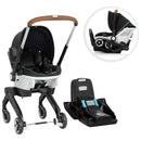 Gold Shyft DualRide with Carryall Storage Infant Car Seat and Stroller Combo - Onyx Black