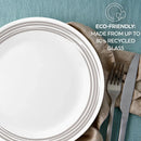 16pc Brushed Silver Dinnerware Set - Service for 4