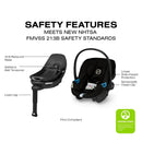 Aton G2 Swivel Infant Car Seat with Load Leg Base - Moon Black