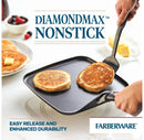 Reliance 11" Square Aluminum Nonstick Griddle- Black
