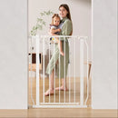 Baby Gate for Stairs and Doorways - White
