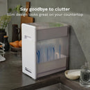 Covered Drying Rack and Organizer Moisture Absorber White