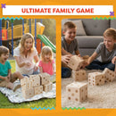 Hey! Play! Giant Wooden Yard Dice Outdoor Lawn Game