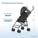 Aero Travel Lightweight Umbrella Stroller - Black