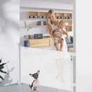 Extra Tall Retractable Mesh Baby Gate - White