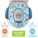 Bluey Potty Training Set, 2 pieces combine soft potty seat and a non-slip step stool