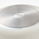 12" Nonstick Ceramic Coated Aluminum Frying Pan - Cream