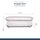 Portable Baby Bassinet - Grey