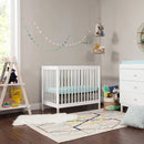 Gelato 4-in-1 Convertible Mini Crib and Twin Bed - White/Washed Natural