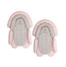 Cuddle Soft 2-In-1 Head Support With Chest Pads - Gray/Pink (Pack of Two)
