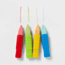 Sidewalk Chalk Bucket 45 pc with 4 Holders - Toddler Art Play Set