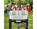 18 Qt Fish and Wing Fryer with Double Basket - Aluminum