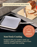 Iconics Square Griddle Pan - White