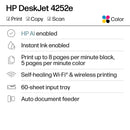 DeskJet 4252e Wireless All-in-One Color Inkjet Printer - White