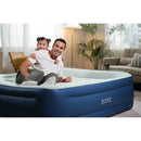 Elevated 18" Pillow Rest Queen Air Mattress - Off-White/Blue