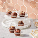 Round Cake Carrier White/Clear