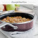 GreenPan Merten & Storck Steel Core Enameled Sauté Pan - Chocolate Truffle
