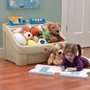 2-in-1 Toy Box & Art Lid - Tan