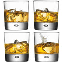 Red Series Bubble 13.5 Oz Double Old Fashioned Glasses - Set of 4