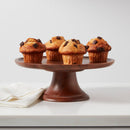 12" Wood Tall Cake Stand