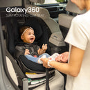 Galaxy 360 Rotating Slim Convertible Car Seat with Swivel Smooth - Raven Black