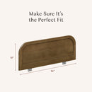 Twin/Full Bed Guardrail - Natural Walnut